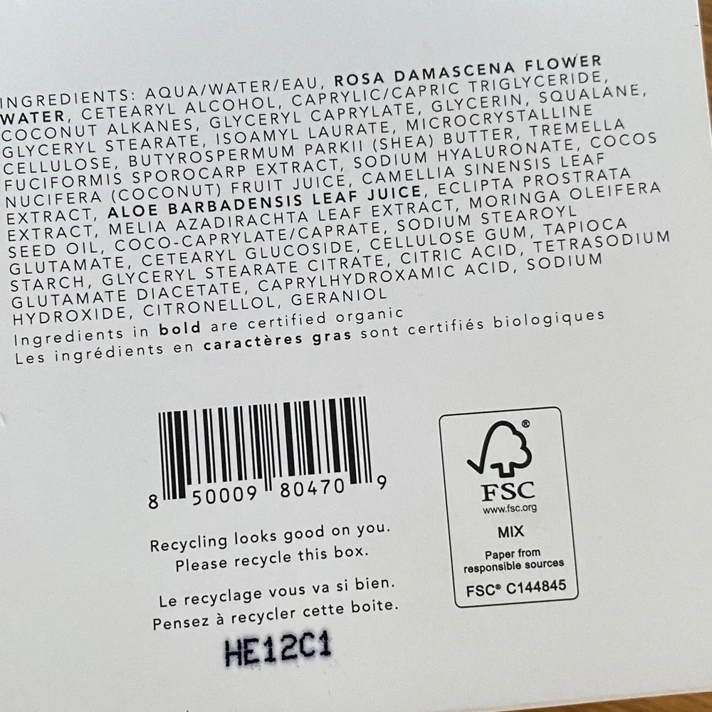 Herbivore Botanicals Pink Cloud Soft Moisture Cream Face Moisturizer - Picture 10 of 11